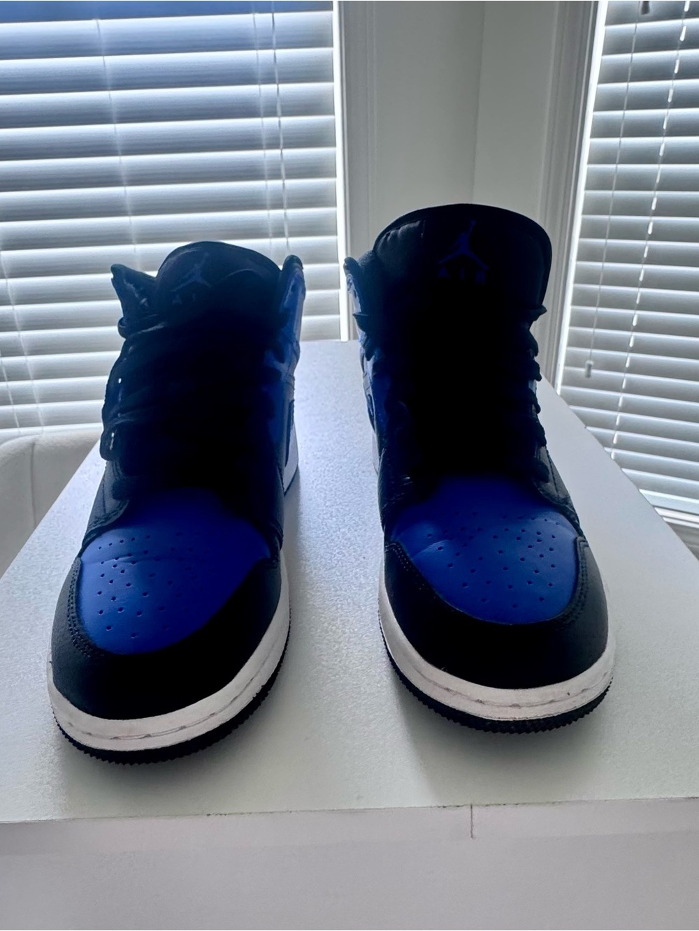 Jordan Kids Royal Blue and Black High-Top Sneakers